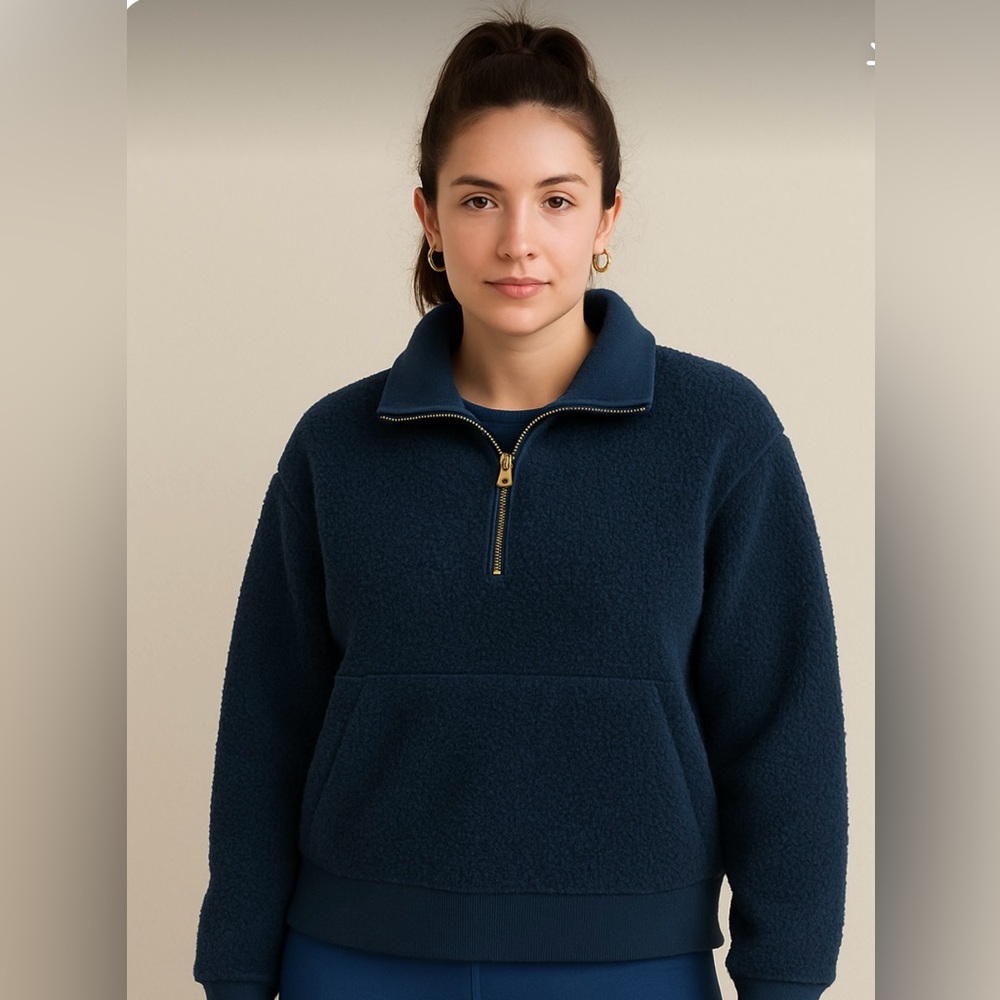 Joy Lab Teddy Sherpa Pullover size large